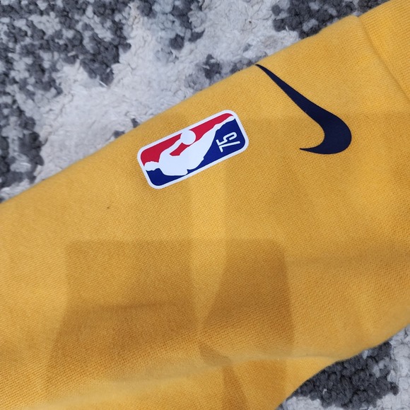 Nike women's size medium yellow utah jazz pullover crop hoodie - Picture 4 of 8